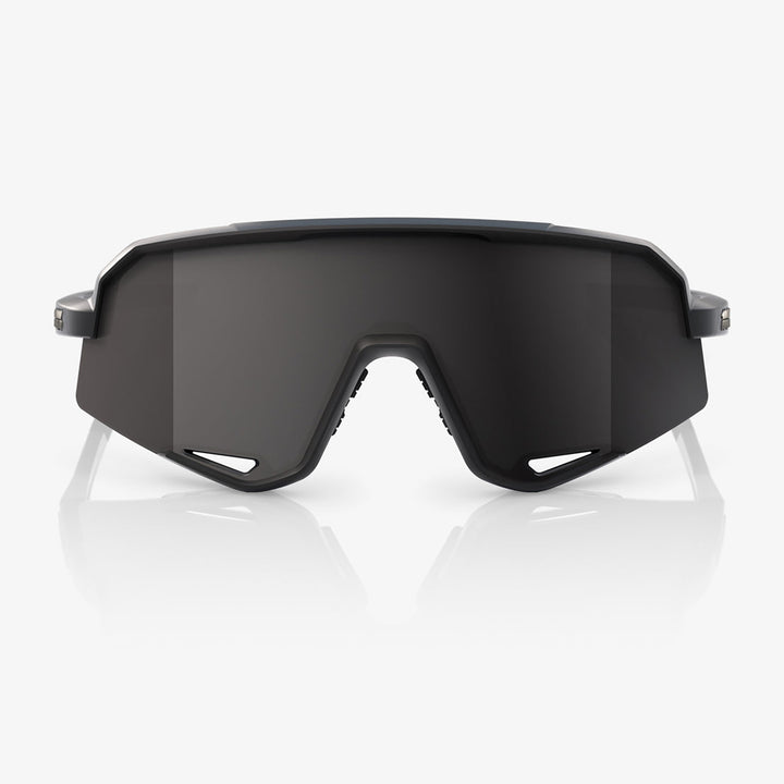 100% Slendale Sunglasses Matte Black/Smoke - Front View