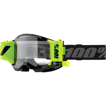 100% Strata 2 Forecast Goggles - Front View with Side Strap