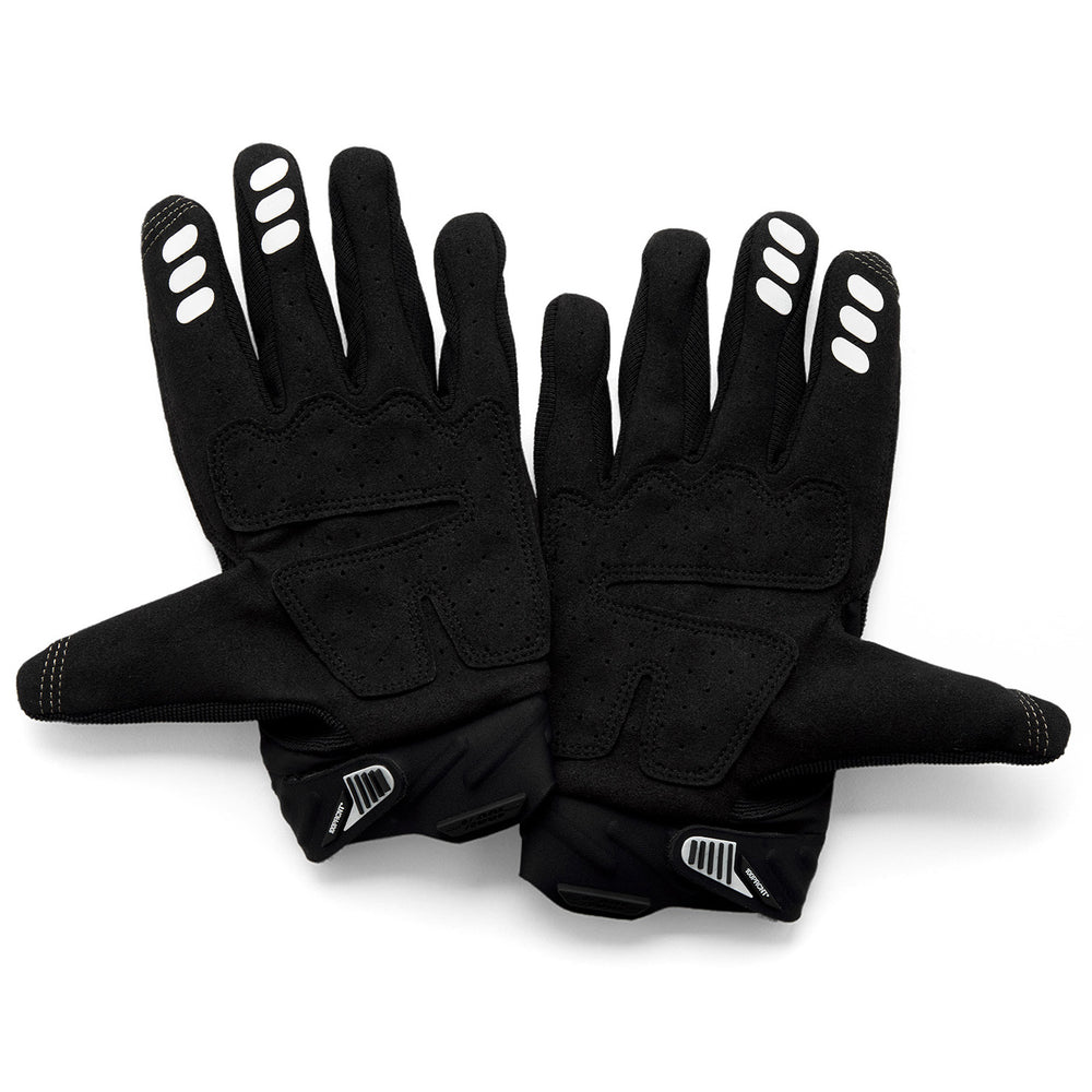 100% Youth Airmatic 2 Gloves Black - Palm View of Pair