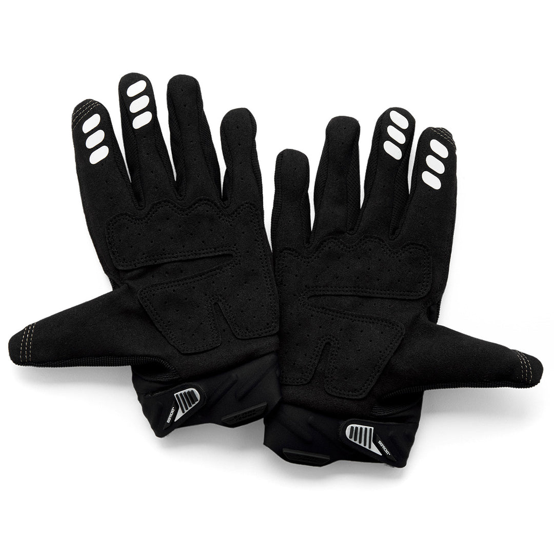 100% Youth Airmatic 2 Gloves Black - Palm View of Pair