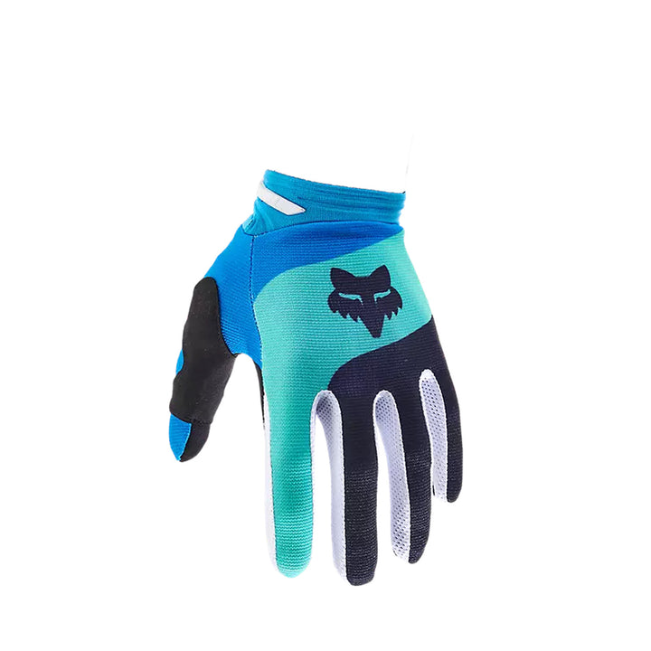 Fox Racing 180 Ballast Gloves Black/Blue - Back of Hand View