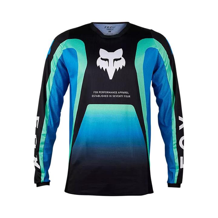 Fox Racing 180 Ballast Jersey Black/Blue - Front View