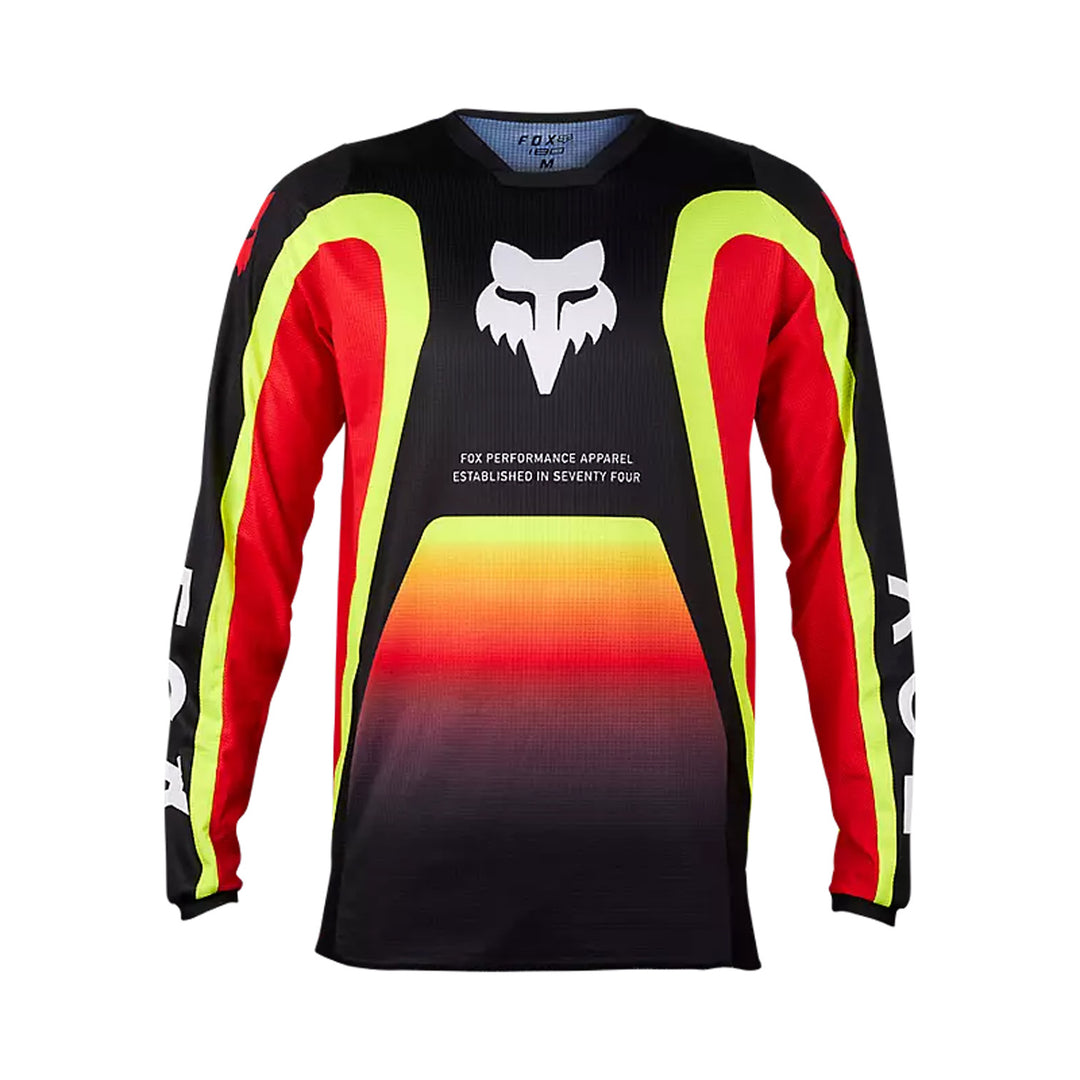 Fox Racing 180 Ballast Jersey Black/Red - Front View