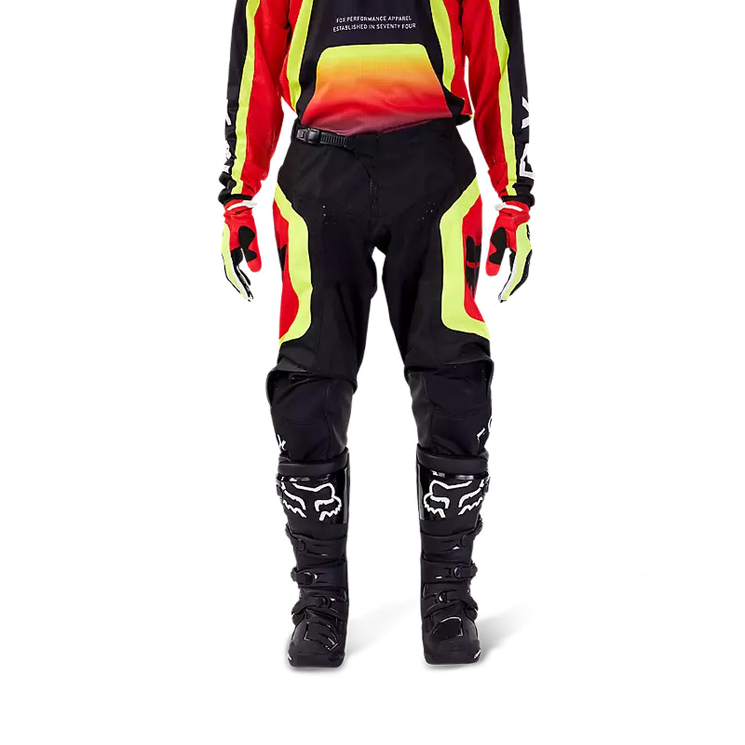Fox Racing 180 Ballast Pants Black/Red - Front View of Model Posing in Pants