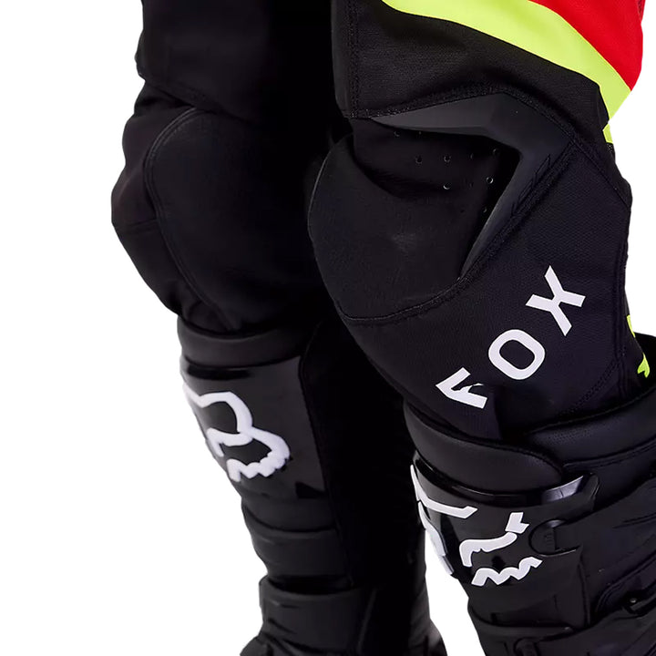 Fox Racing 180 Ballast Pants Black/Red - Close-Up of Knee Graphic and Details