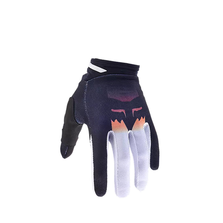 Fox Racing 180 Flora Gloves Black - Back of Hand View