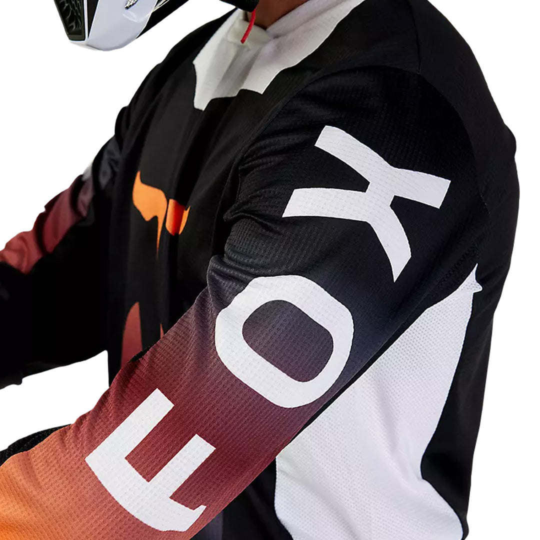 Fox Racing 180 Flora Jersey Black - Close-Up of Sleeve Graphic