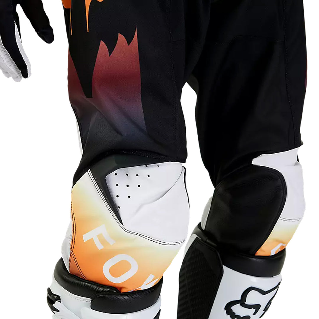 Fox Racing 180 Flora Pants Black - Close-Up of Knee Details