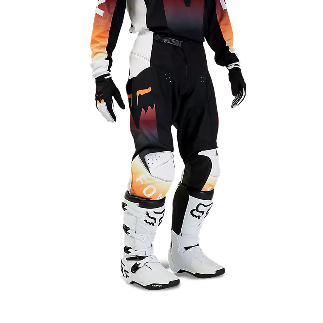 Fox Racing 180 Flora Pants Black - Front Side View of Model Posing in Pants