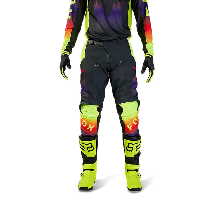 Fox Racing 180 Flora Pants Dark Shadow Grey - Front View of Model Posing in Pants