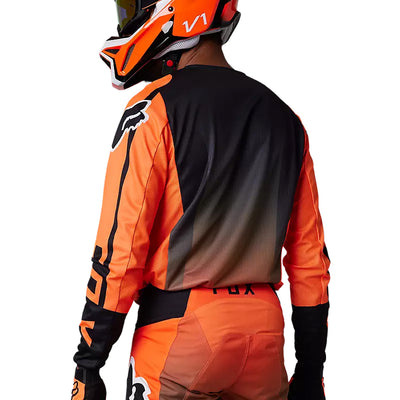 Fox Racing 180 Leed Jersey Fluorescent Orange - Rear View of Models in Jersey