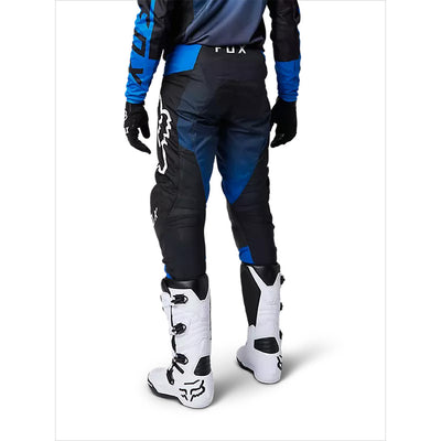 Fox Racing 180 Leed Pants Blue - Rear View of Model Posing in Pants