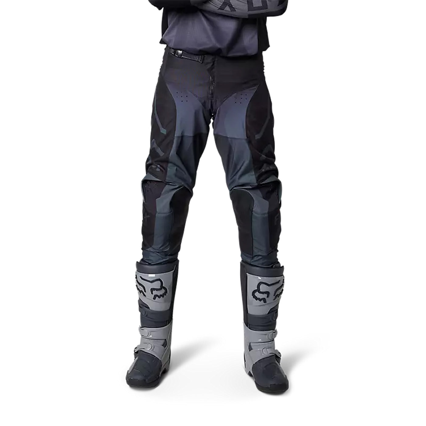 Fox Racing 180 Leed Pants Dark Shadow Grey - Front View of Models Posing in Pants