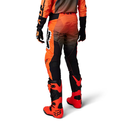 Fox Racing 180 Leed Pants Fluorescent Orange - Rear View of Models Posing in Pants