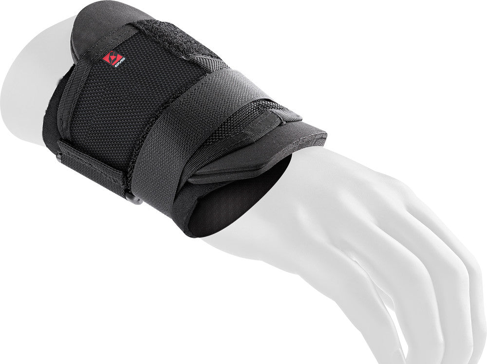 Evs Sports WB01 Wrist Brace - Angled Side View of Brace on Mannequin Forearm