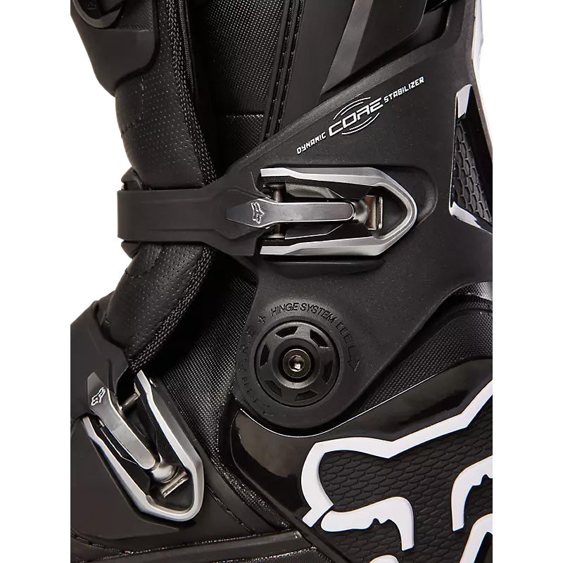 Fox Racing Instinct Boots Black - Close-up View of Buckles