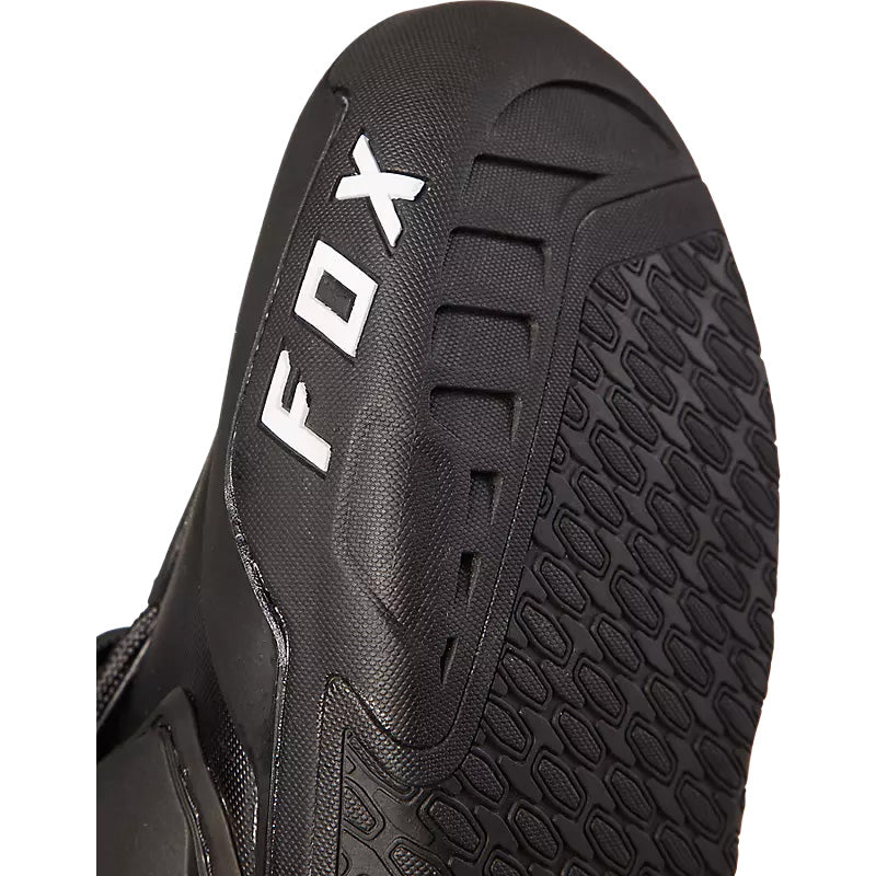 Fox Racing Instinct Boots Black - Close-Up View of Sole & Toe