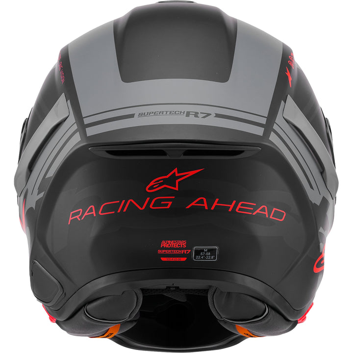 Supertech R7 Helmet - 22.06 - A-Core - Matte Black/Gray/Red