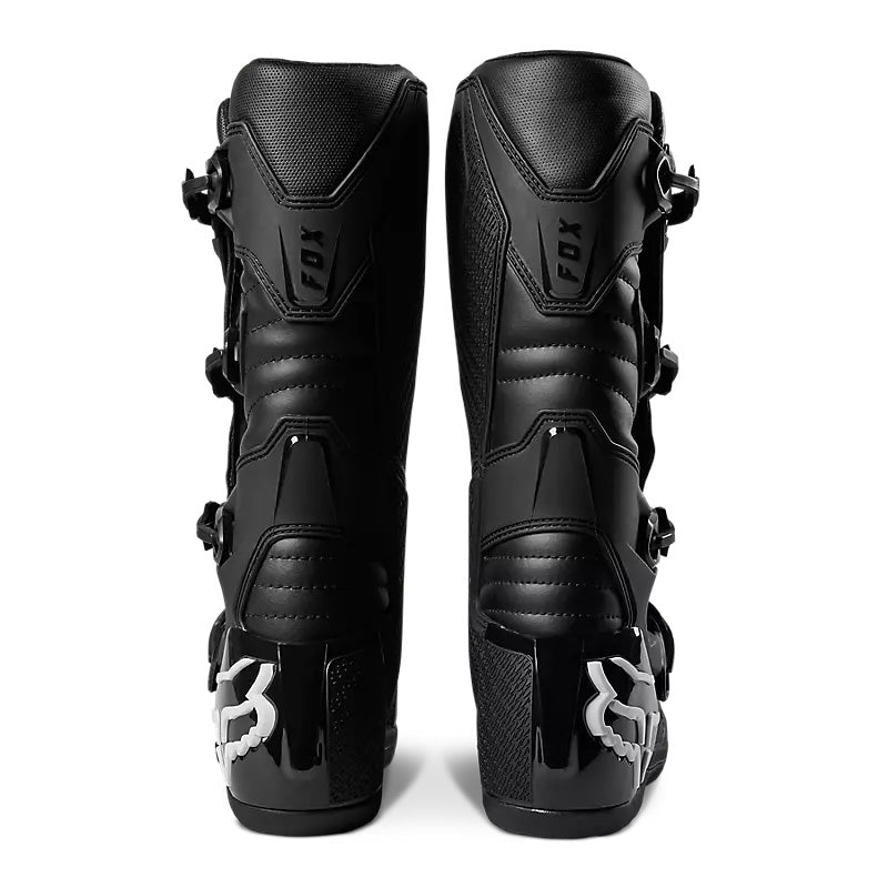 Fox Racing Comp Boots Black - Rear View of Pair