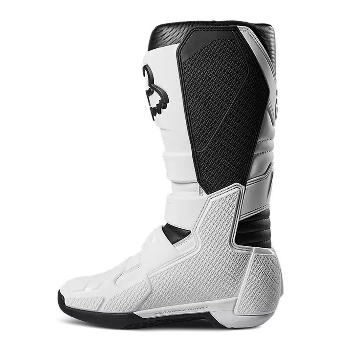Fox Racing Comp Boots White - Inner Side View