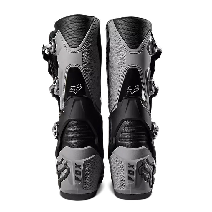 Fox Racing Motion Boots Dark Shadow - Rear View of Pair