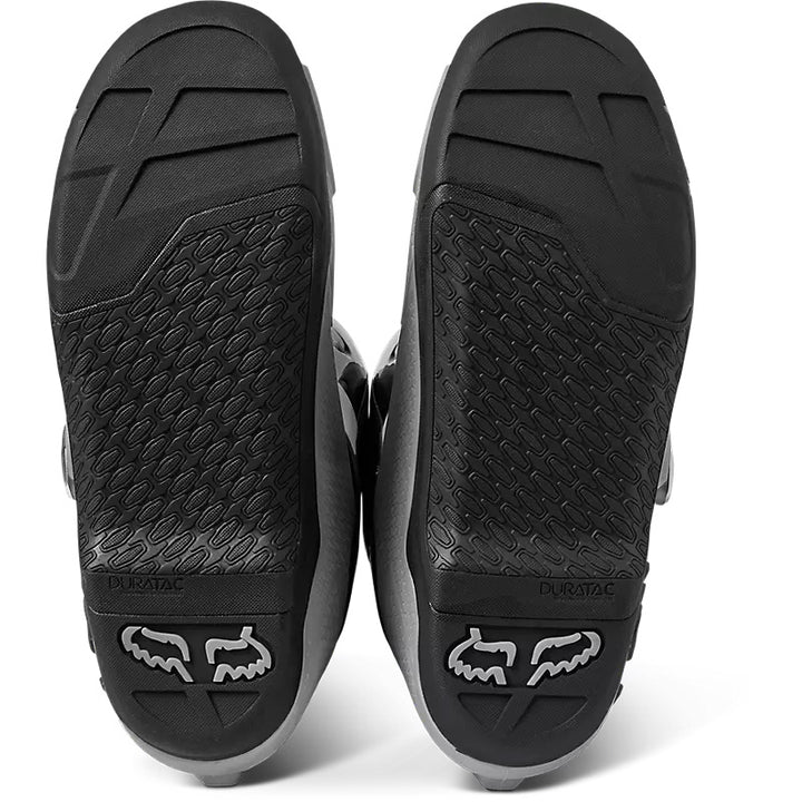 Fox Racing Motion Boots Dark Shadow - Sole View of Pair