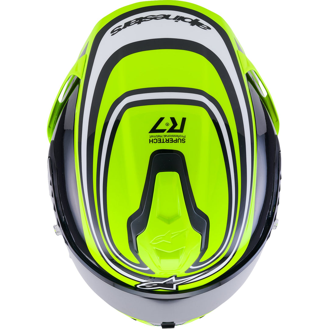 Supertech R7 Helmet - Zeal - 22.06 - Gloss Yellow Fluo/Black/White