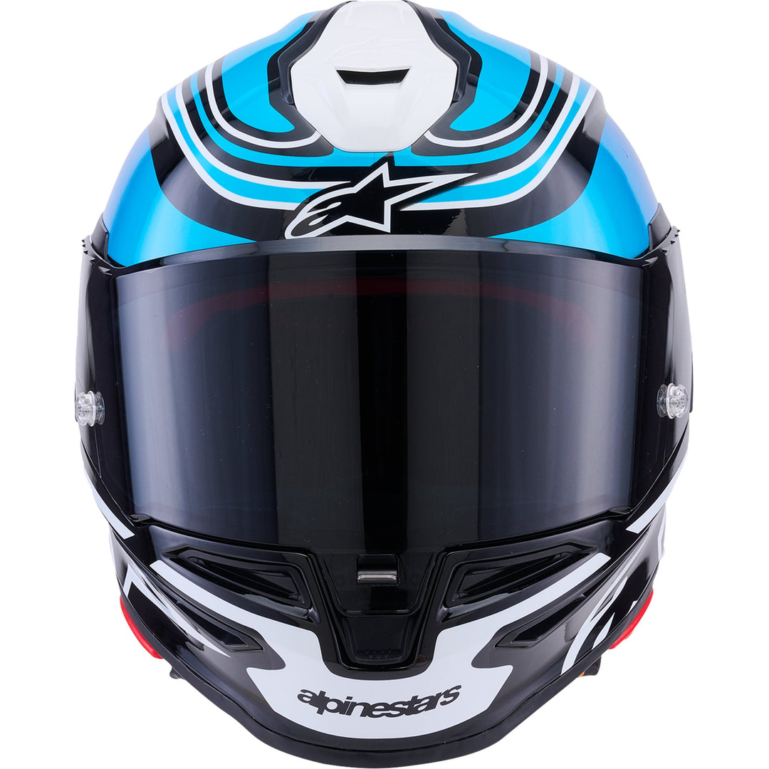 Supertech R7 Helmet - Zeal - 22.06 - Gloss Black/Blue/Pink Fluo/White