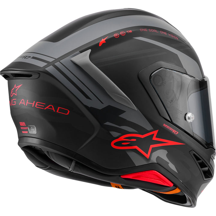 Supertech R7 Helmet - 22.06 - A-Core - Matte Black/Gray/Red