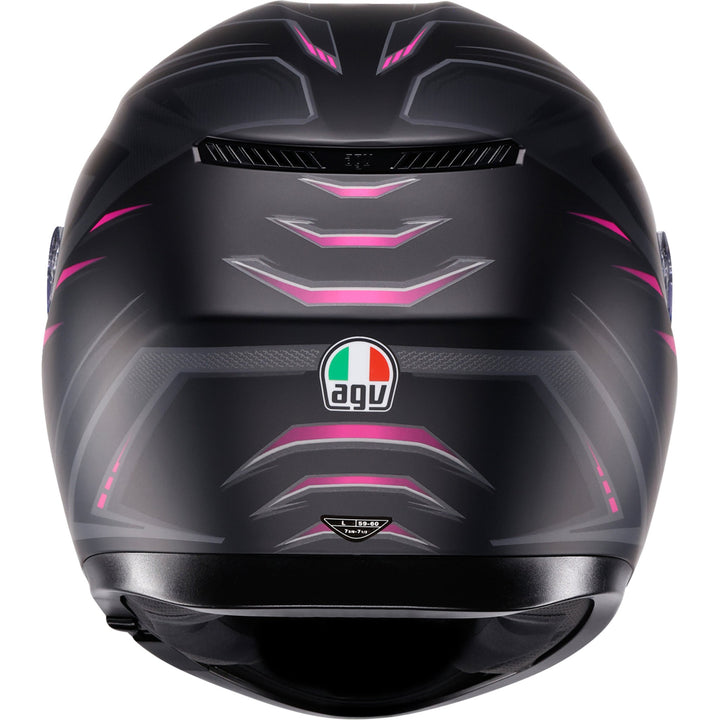 K3 Helmet - Syth - Matte Black/Pink