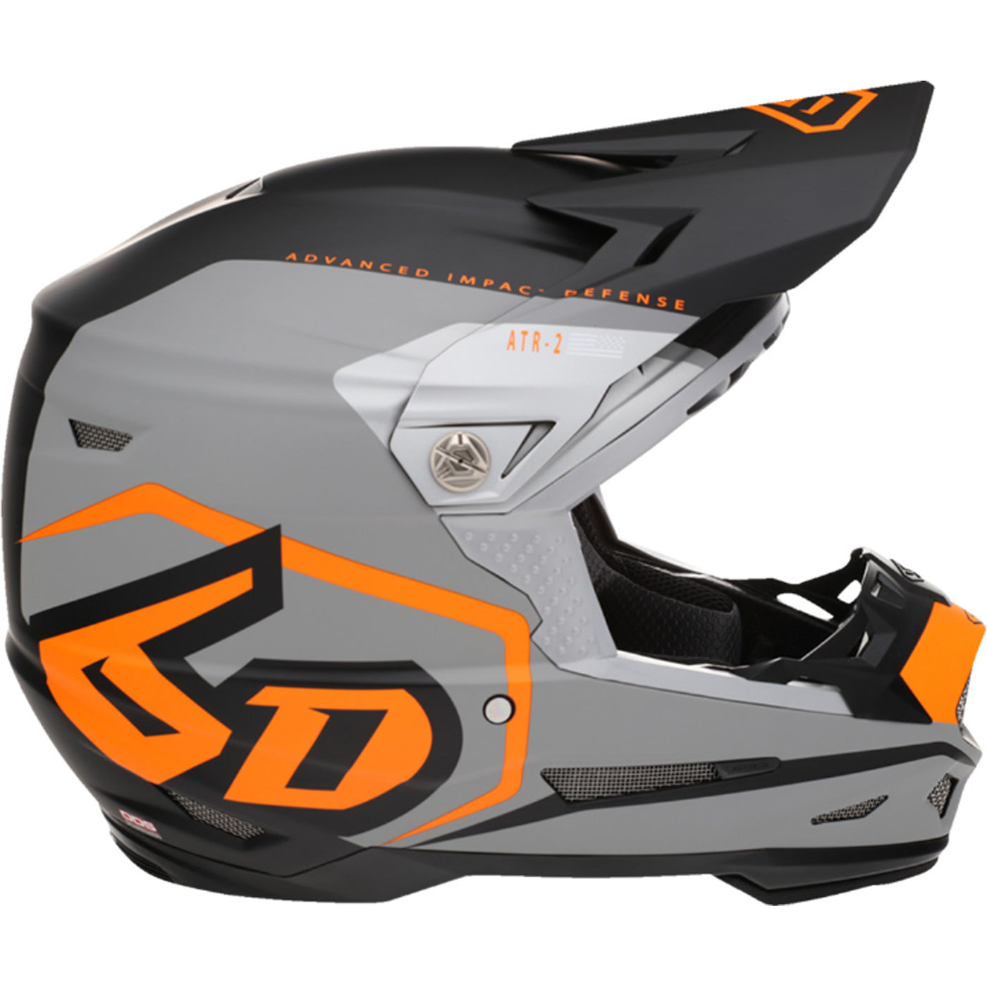 6D Helmets ATR-2 Delta Helmet Neon Orange - Right Side View