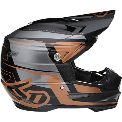 6D Helmets ATR-2 Mach Helmet Bronze/Gray/Black - Side View