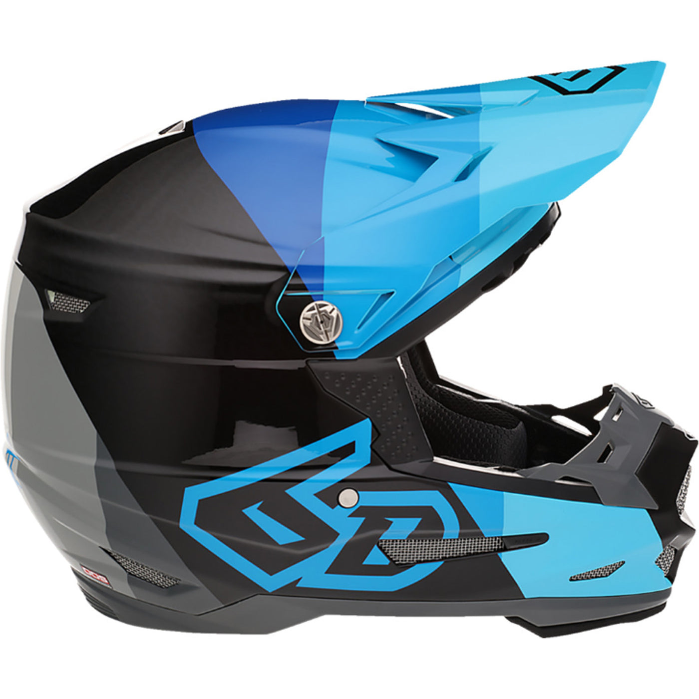 6D Helmets ATR-2 Range Helmet Blue - Side View