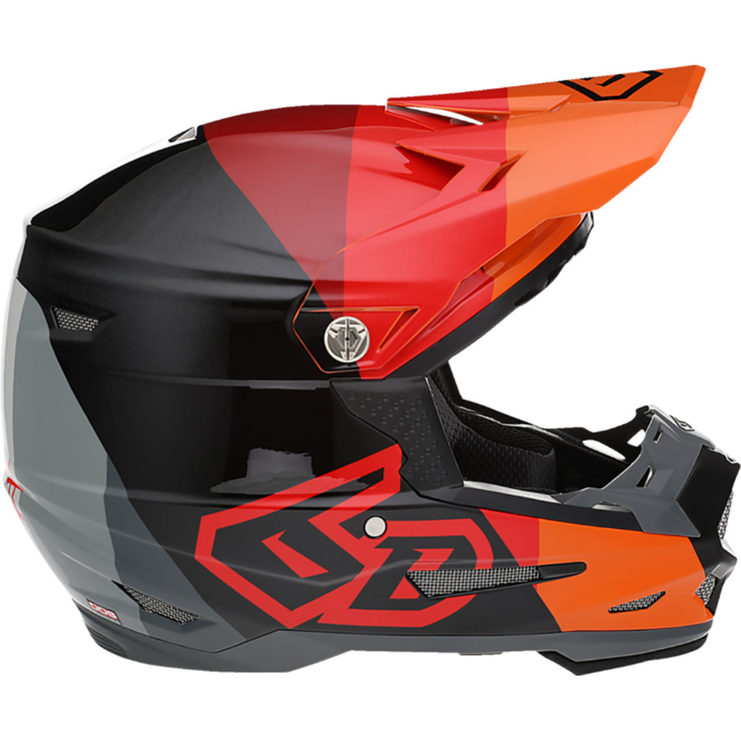 6D Helmets ATR-2 Range Helmet Red - Side View