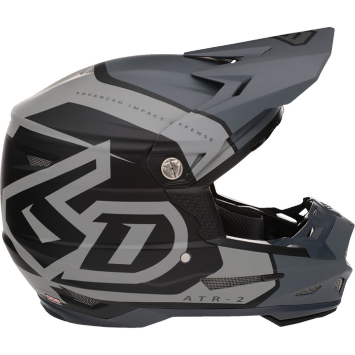 6D Helmets ATR-2 Torque Helmet Charcoal - Side View