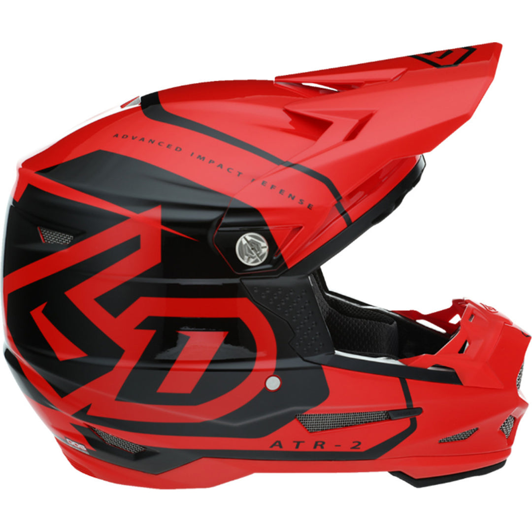6D Helmets ATR-2 Torque Helmet Red - Side View