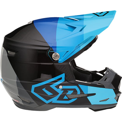 6D Helmets ATR-2Y Range Helmet Blue - Side View