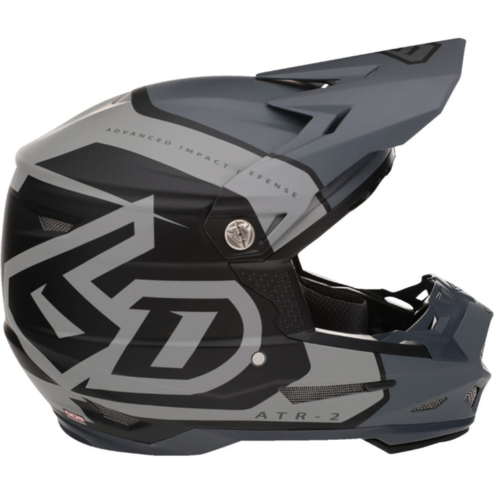 6D Helmets ATR-2Y Torque Helmet Charcoal - Side View