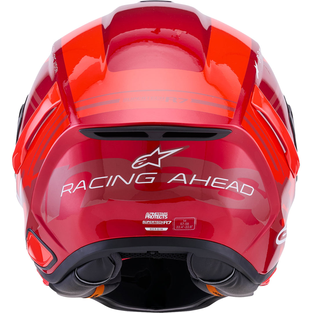 Supertech R7 Helmet - 22.06 - A-Core - Gloss Red/White