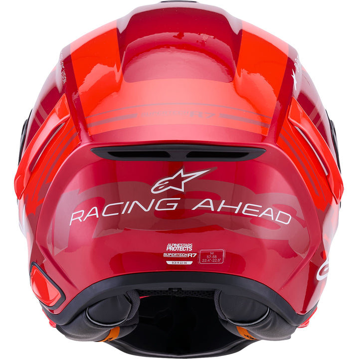 Supertech R7 Helmet - 22.06 - A-Core - Gloss Red/White