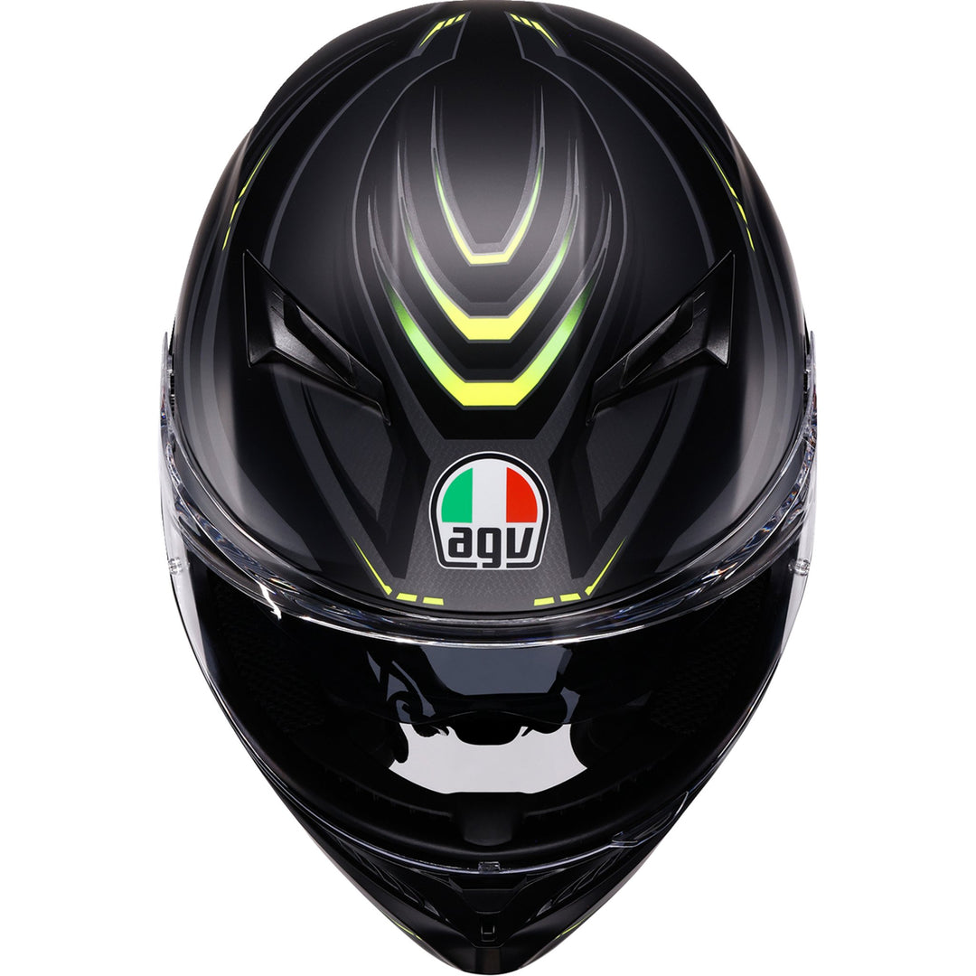 K3 Helmet - Syth - Matte Black/Yellow Fluo