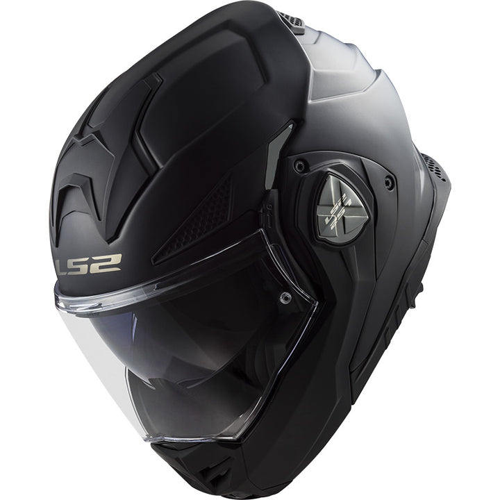 LS2 Helmets Advant-X Helmet Matte Black - Side Top View