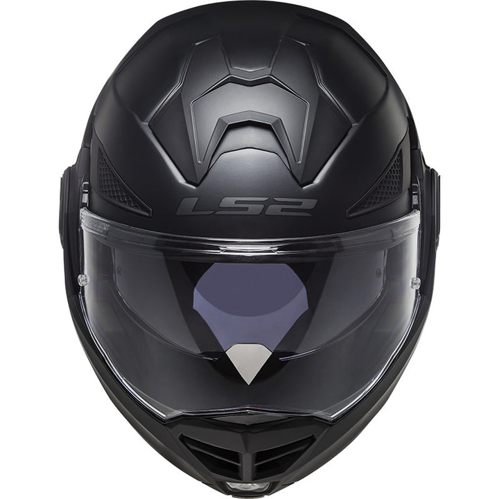 LS2 Helmets Advant-X Helmet Matte Black - Front Top View