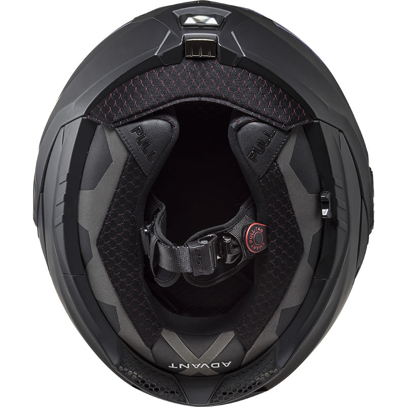 LS2 Helmets Advant-X Helmet Matte Black - Bottom View