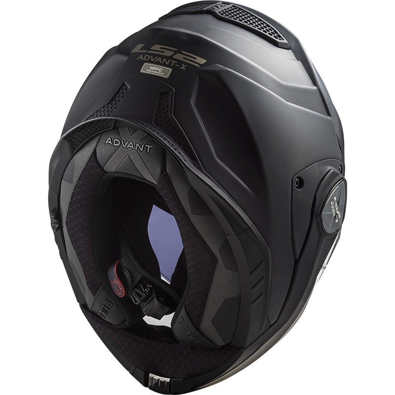 LS2 Helmets Advant-X Helmet Matte Black - Rear Bottom View