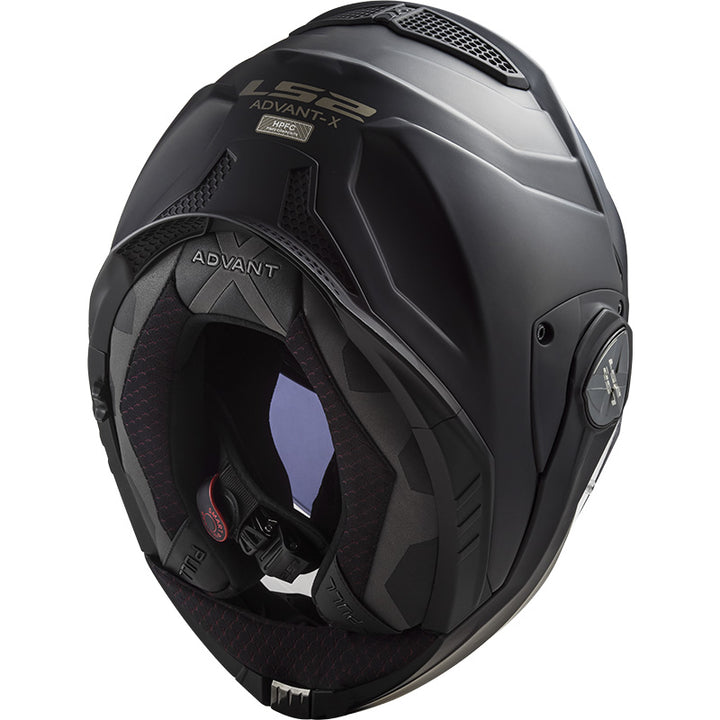 LS2 Helmets Advant-X Helmet Matte Black - Rear Bottom View