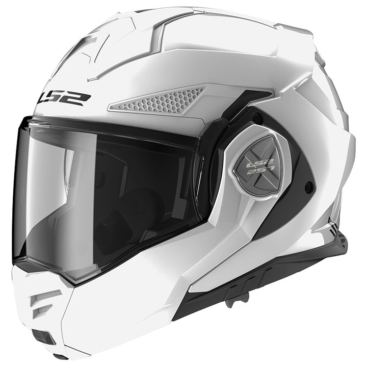 LS2 Helmets Advant-X Helmet Gloss White - Front Side View