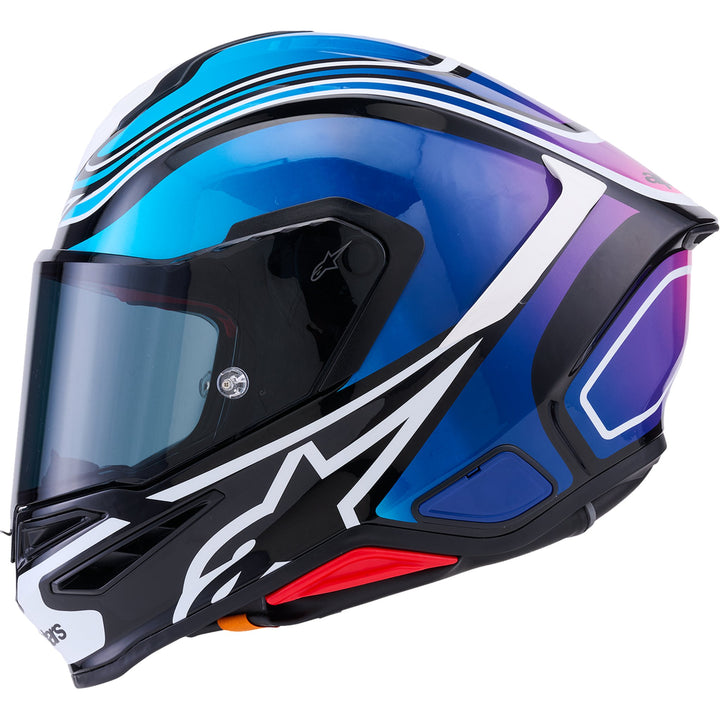 Supertech R7 Helmet - Zeal - 22.06 - Gloss Black/Blue/Pink Fluo/White