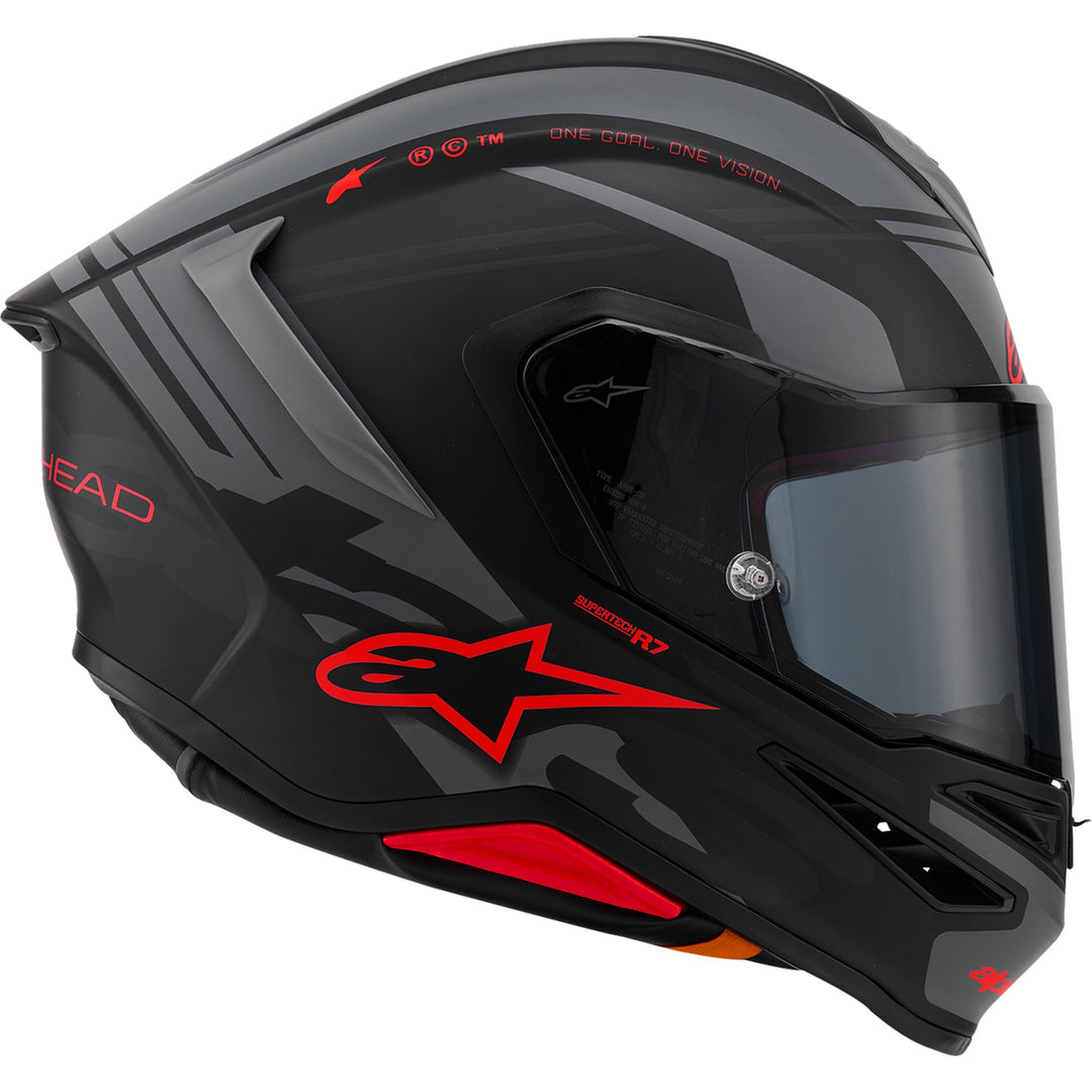 Supertech R7 Helmet - 22.06 - A-Core - Matte Black/Gray/Red