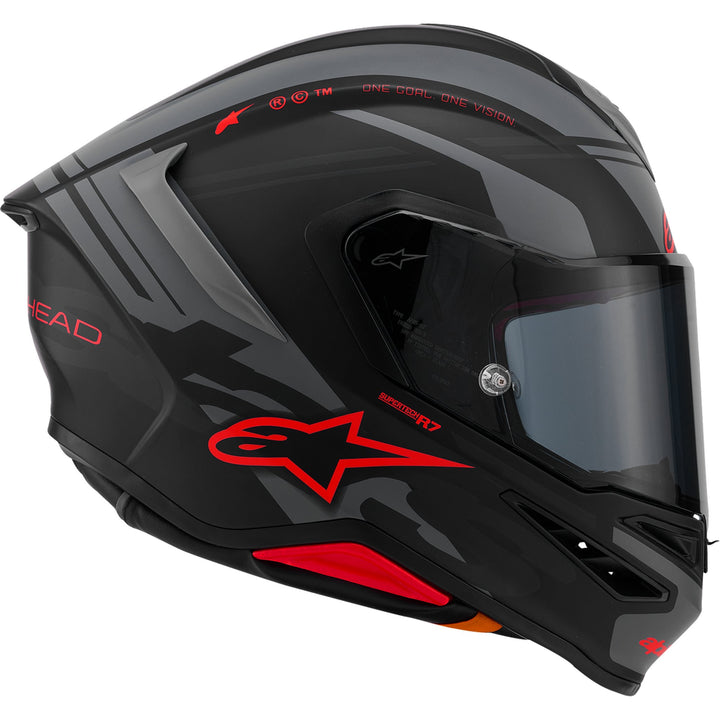 Supertech R7 Helmet - 22.06 - A-Core - Matte Black/Gray/Red